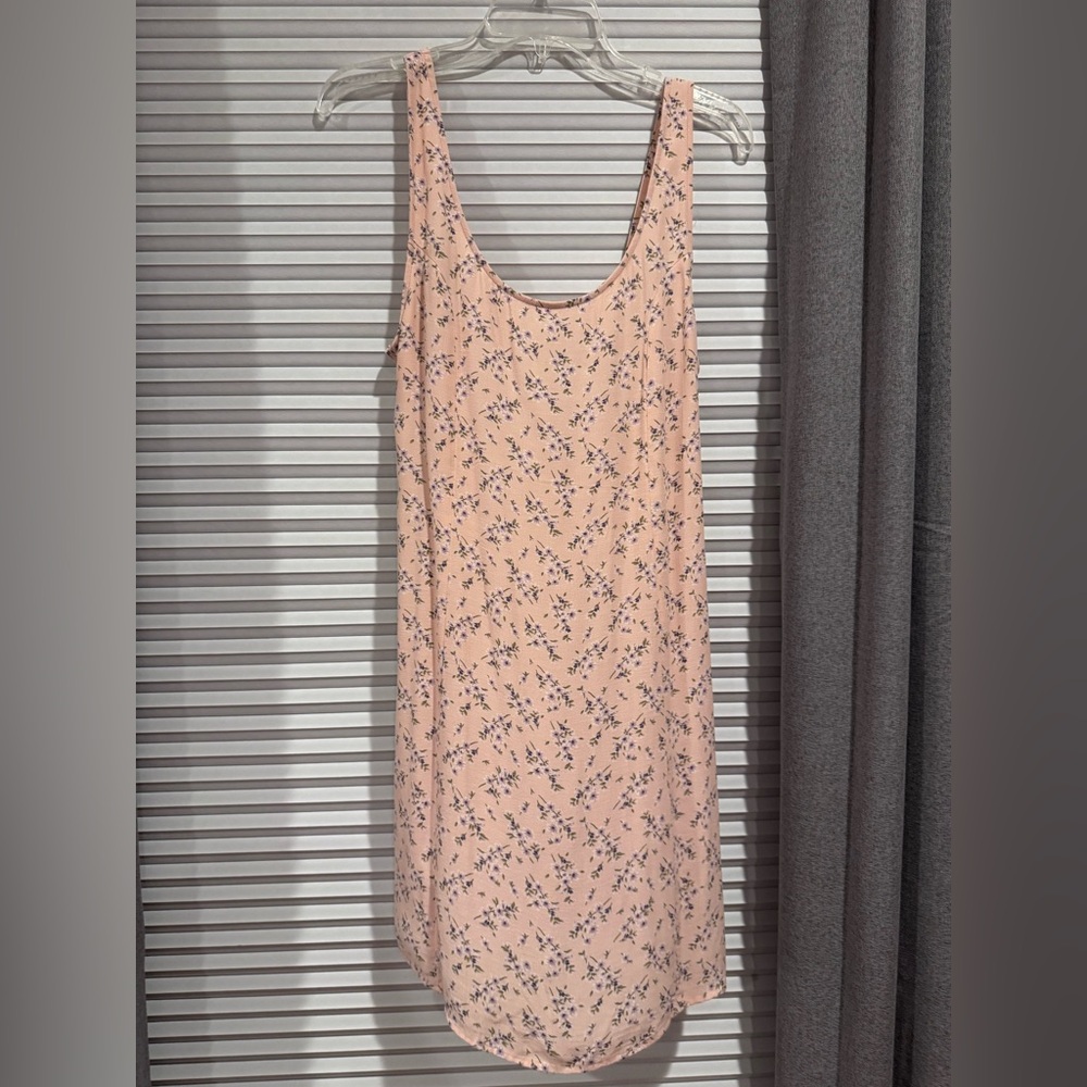 Floral Pink Sleeveless Dress
